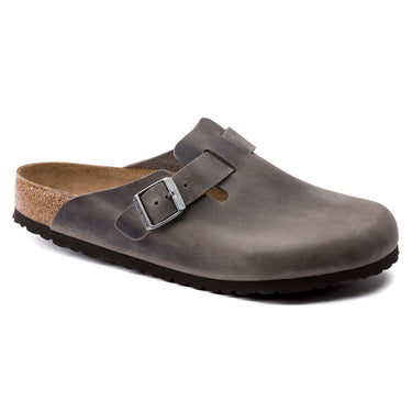 Unisex Boston Soft Footbed Oiled Leather Iron Medium/Narrow