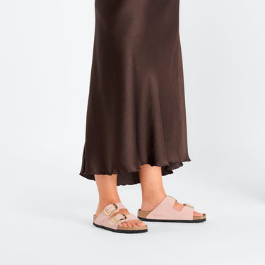 Women's Arizona Big Buckle Natural Leather Patent Soft Pink Medium/Narrow