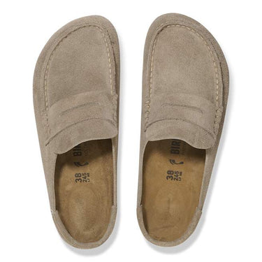 Women's Naples Wrapped Suede Leather Taupe Medium/Narrow