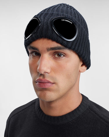 Extra Fine Merino Wool Goggle Beanie Total Eclipse