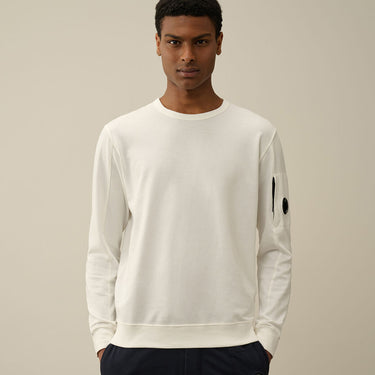 C.P. Company Light Fleece Sweatshirt Gauze White