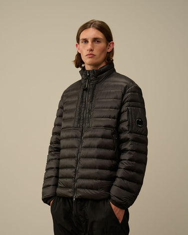 D.D. Shell Collar Zip Down Jacket Black