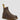 Unisex 2976 Yellow Stitch Crazy Horse Leather Chelsea Boots Dark Brown