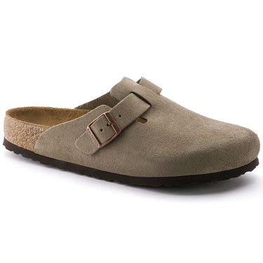 Unisex Boston Soft Footbed Suede Leather Taup Regular/Wide