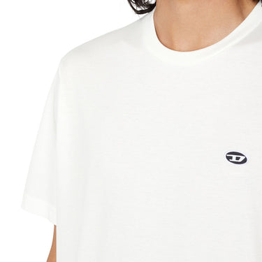 T-Just-Doval-Pj T-shirt with oval D patch White