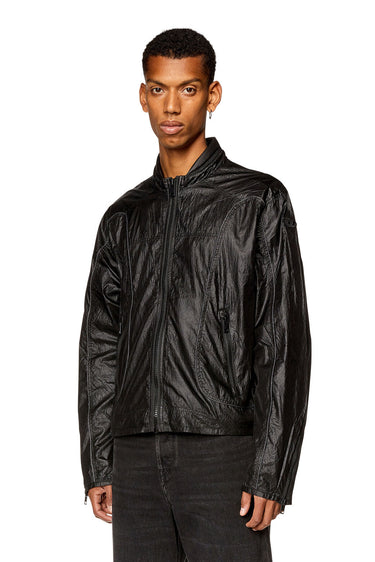 J-Blinkid-A Nylon jacket with contrast detailing Black