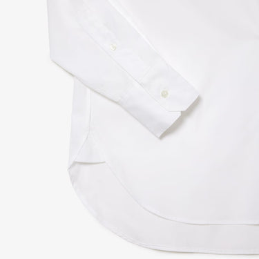 Women's Oversized Shirt with Breast Pocket White