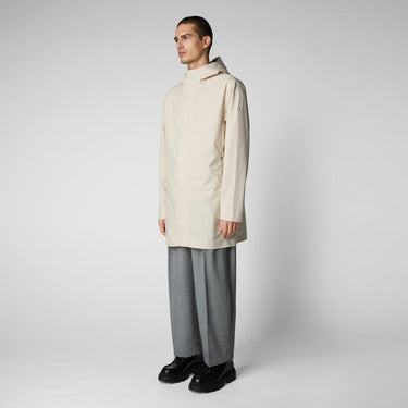 Men's Dacey Hooded Raincoat In Shore Beige