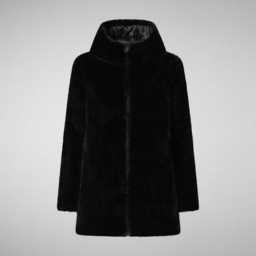 Women's BRIDGET Reversible Faux Fur Jacket BLACK
