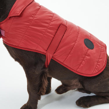 Barbour Baffle Quilted Dog Coat Wine
