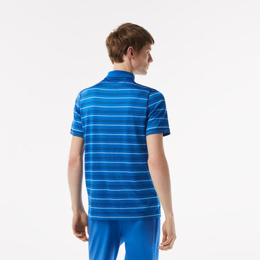 Men’s Golf Recycled Polyester Stripe Polo Kingdom/navy Blue