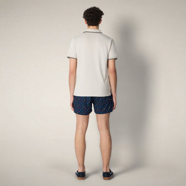 Men's Swim Shorts Ademir in Navy Blue with Ducks print