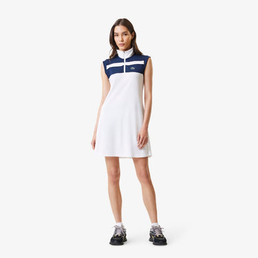 Women's Recycled Fiber Tennis Dress with Built-In Shorts Navy Blue