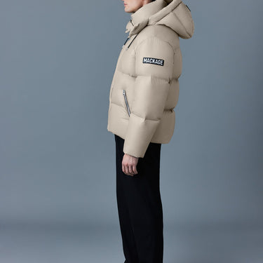 KENT-Z lustrous light down jacket with hood Trench