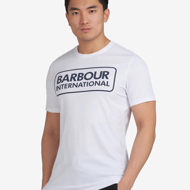 Barbour International Essential Large Logo Tee White