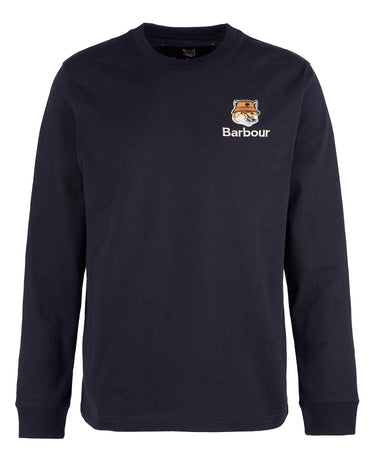 Barbour x Maison Kitsuné Fox Head T-Shirt Black