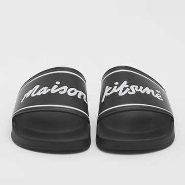 Unisex Handwritting Slides Black