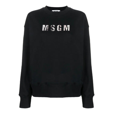 Women's Msgm Lynx Printed Sweatshirt Black
