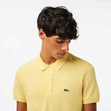 Men's Slim Fit Petit Piqué Polo Yellow
