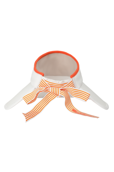 Women's Ribbon Floppy Visor White