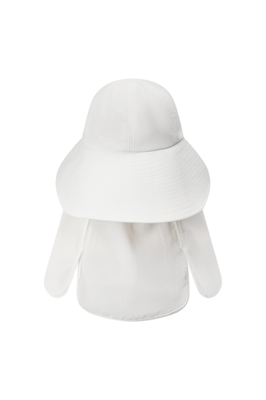 Women's Detachable Desert Bucket Hat White