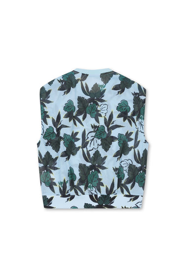 Women's ATHLETIC Forest Mesh Sleeveless Blue