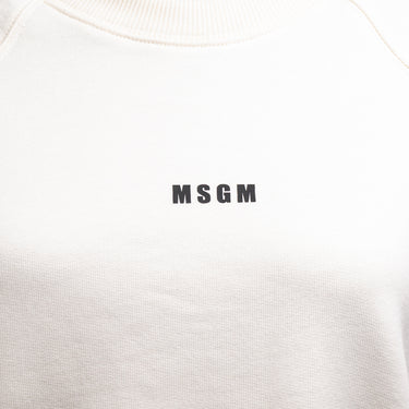 Women's Micrologo Print Sweatshirt Off White