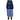 Women's Striped Cotton Popeline Skirt Light Blue