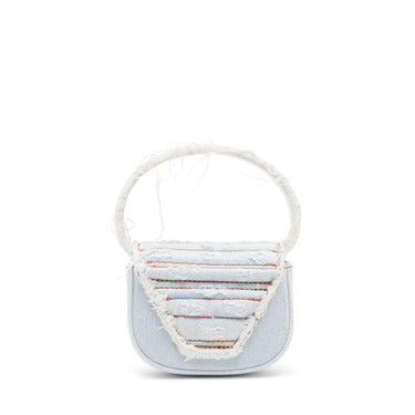 1dr Xs 1DR XS - Iconic mini bag in denim and leather Ice