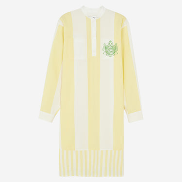 Poolside Stripes Tunic Dress Lemon