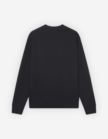 Bold Fox Head Patch Regular Cardigan Black