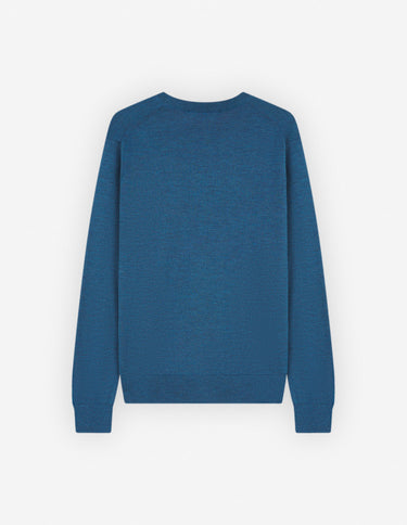 Bold Fox Head Patch Regular Jumper Sapphire