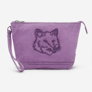Women's Fox Head Zipped Pouch Lilac