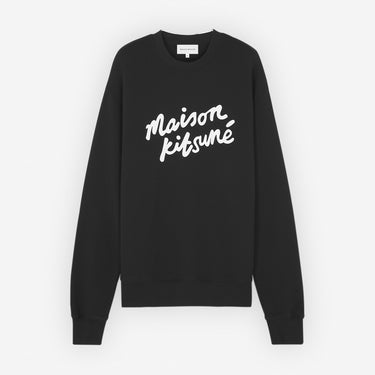 Maison Kitsune Handwriting Comfort Sweatshirt Black / White