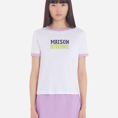Women's MAISON KITSUNE RINGER TEE-SHIRT White