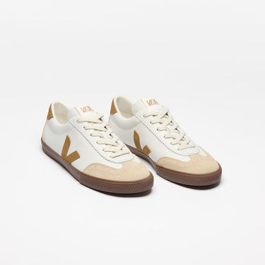 Women's VOLLEY LEATHER WHITE TENT BARK