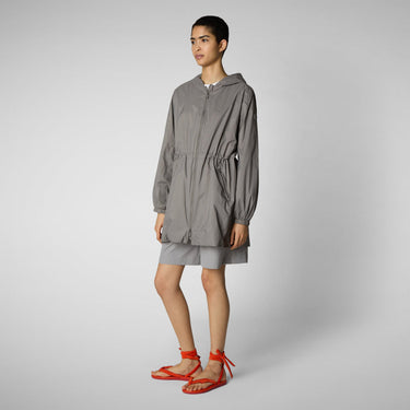 Women's FLEUR LIGHTWEIGHT RAIN JACKET in IRON GREY