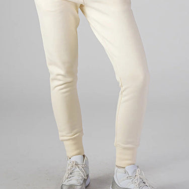 Unisex Cotton Sweatpants - Cream