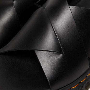 Unisex Zane Brando Leather Slingback Sandals Black Brando