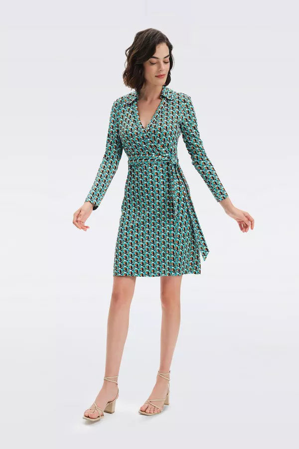 Dvf new 2024 jeanne wrap dress