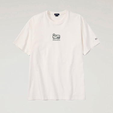 Small Sheep T-shirt in Pure Cotton Jersey White
