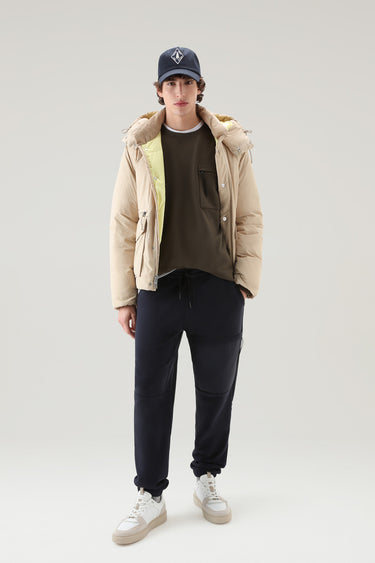 Crewneck In Pure Cotton Fleece With Zip Pocket Dark Green