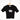Cotton crop-top t-shirt with smock stitch Black