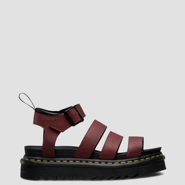 Women's Blaire Leather Gladiator Sandals Temperley Cherry Red
