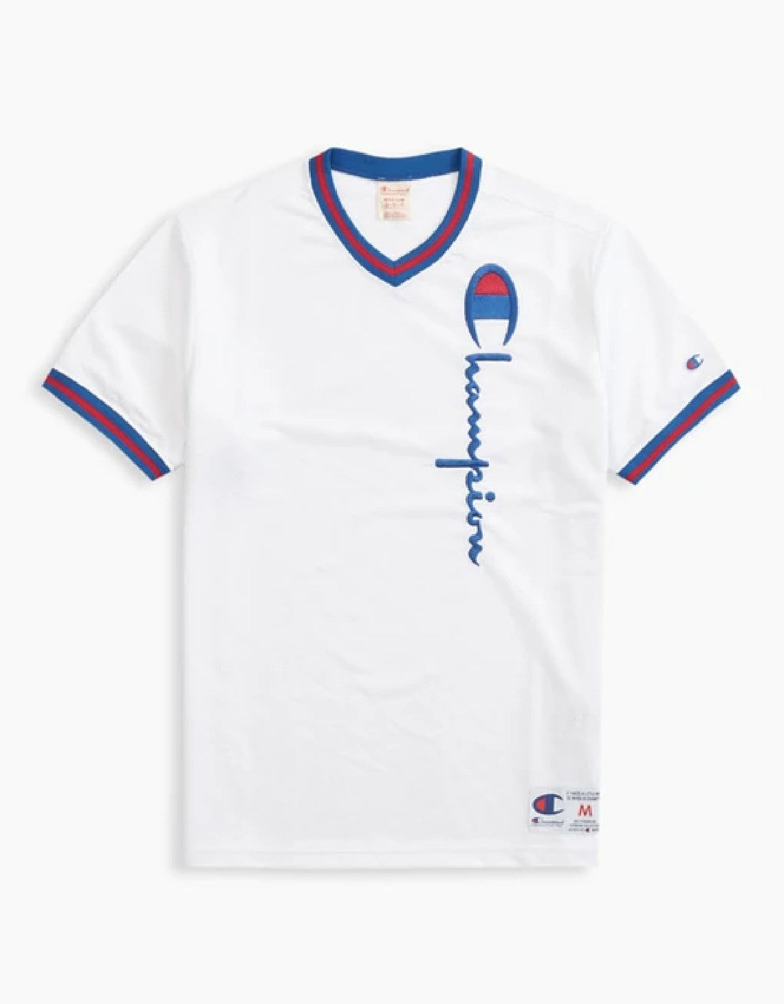 Champion Europe Basketball T-shirt de can Mesh rue White Sleeve Short –