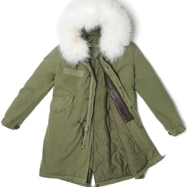 ARMY PARKA QUILT LINING WHITE FUR