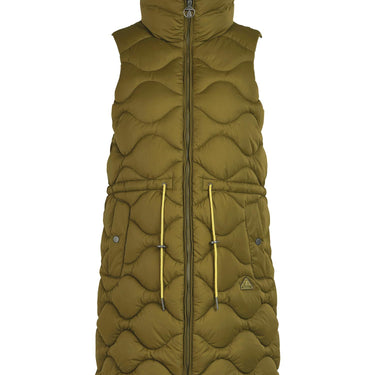 REVERSIBLE SHELLY GILET OLIVE LIME/LIMEADE
