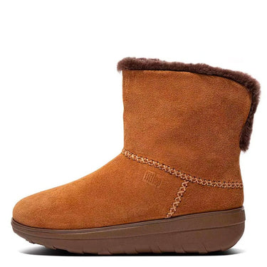 Filflop Mukluk Shorty Shearling-lined Suede Ankle Boots Chestnut