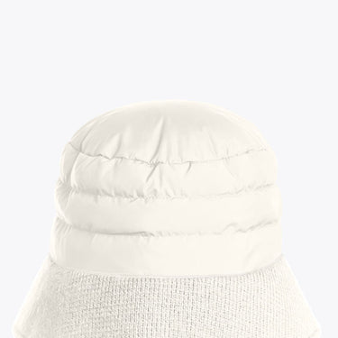 Puffer Bucket Hat Off White