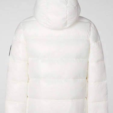 Girls' Kate Hooded Puffer Jacket In Off White